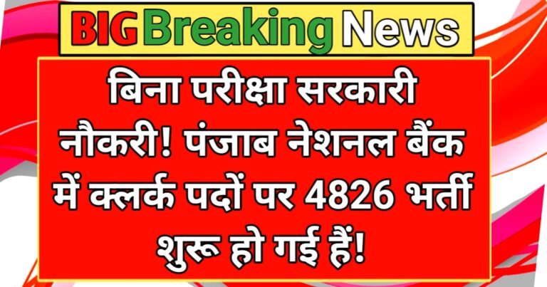 PNB Clerk Recruitment