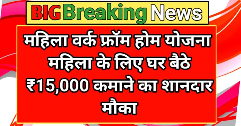 Mahila Work From home yojana